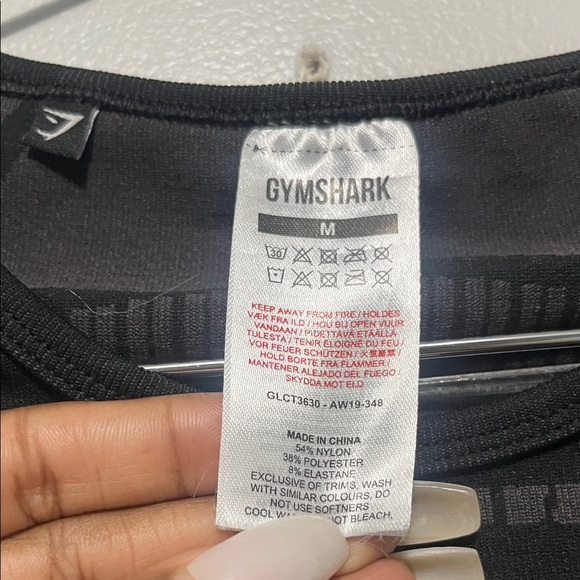 Gymshark Charcoal Gray Long Sleeve Top - Picture 3 of 5